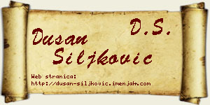 Dušan Šiljković vizit kartica